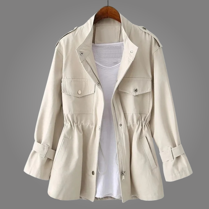 Mandy – Cinched Waist Utility Jacket
