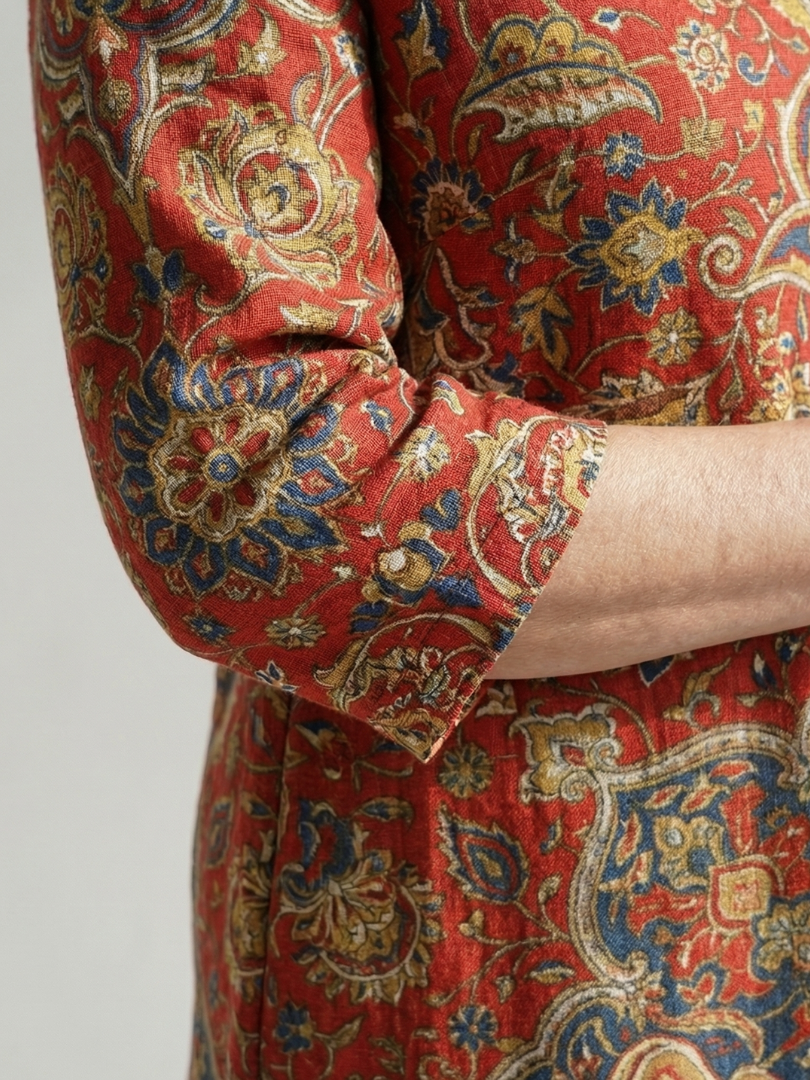 Kiana | Ease Patchwork Midi Dress