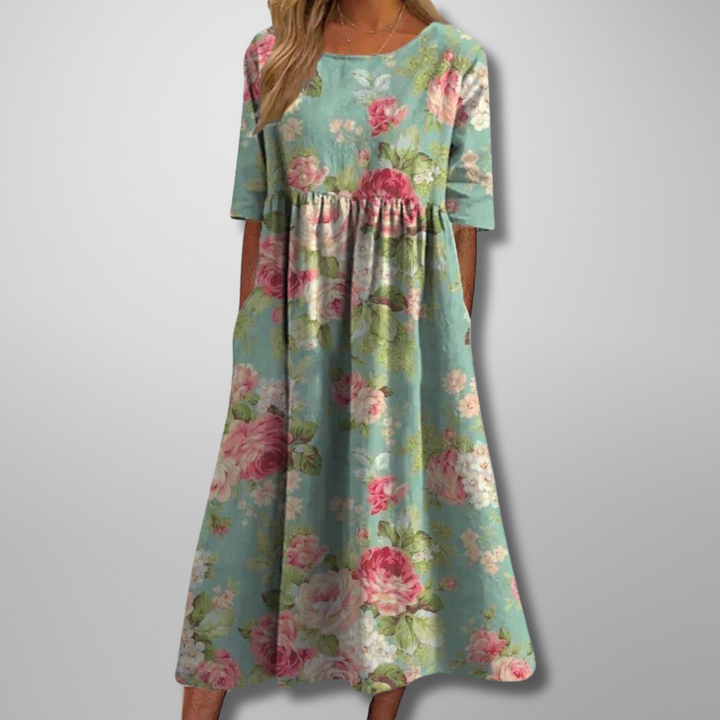 Faye | Relaxed Floral Midi
