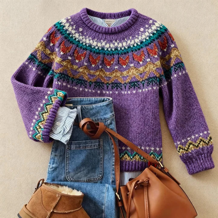 Madeline – Fair Isle Knit Sweater