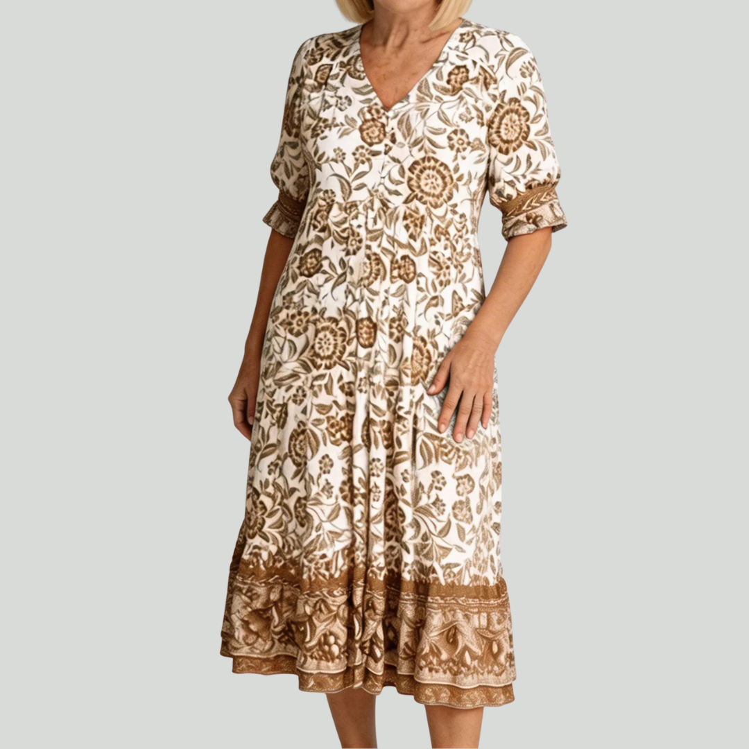 Birch | Graceful V-Neck Floral