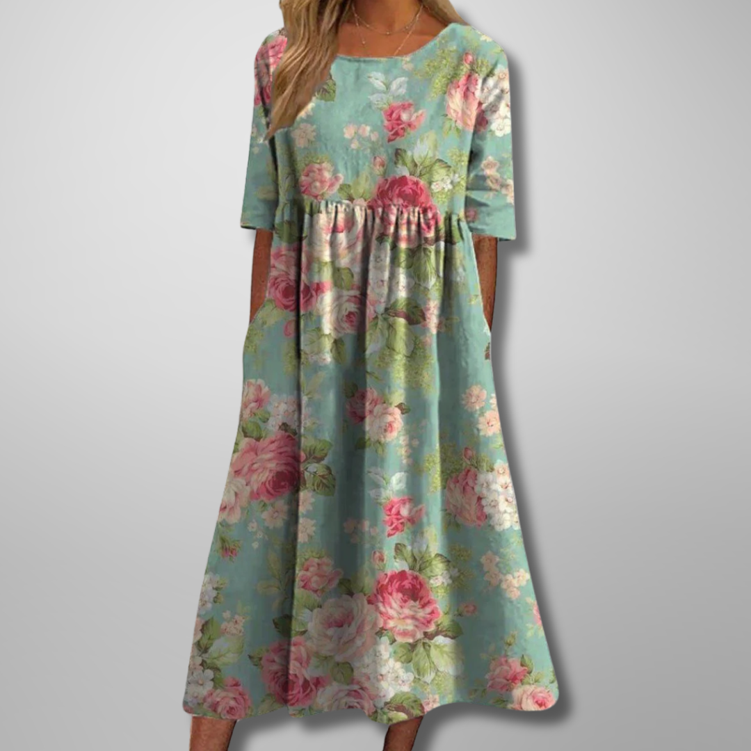 September | Relaxed Floral Midi Dress