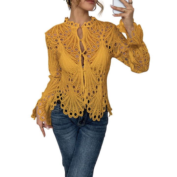 Thelma | Modern Hollow Detail Blouse