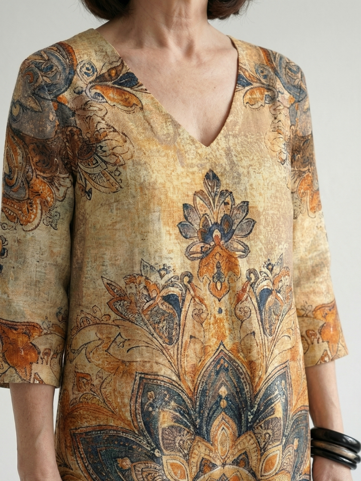 Nasrin | Gentle Floral Midi Dress