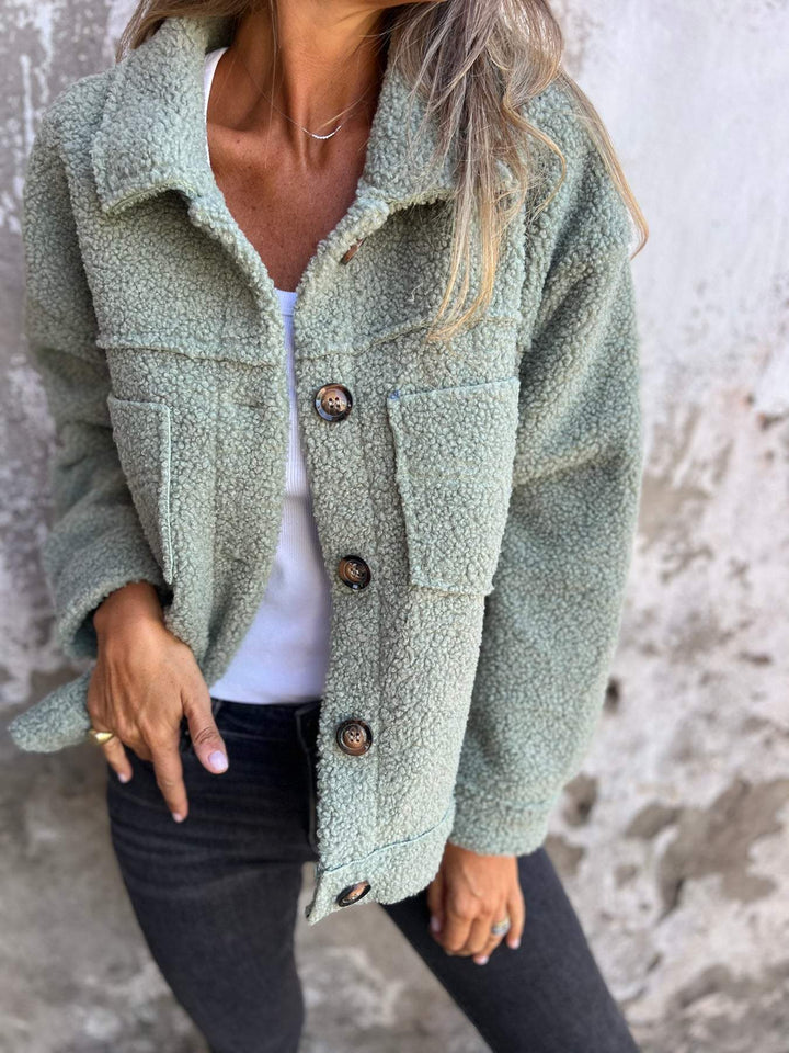 Cynthia – Cozy Teddy Fleece Jacket