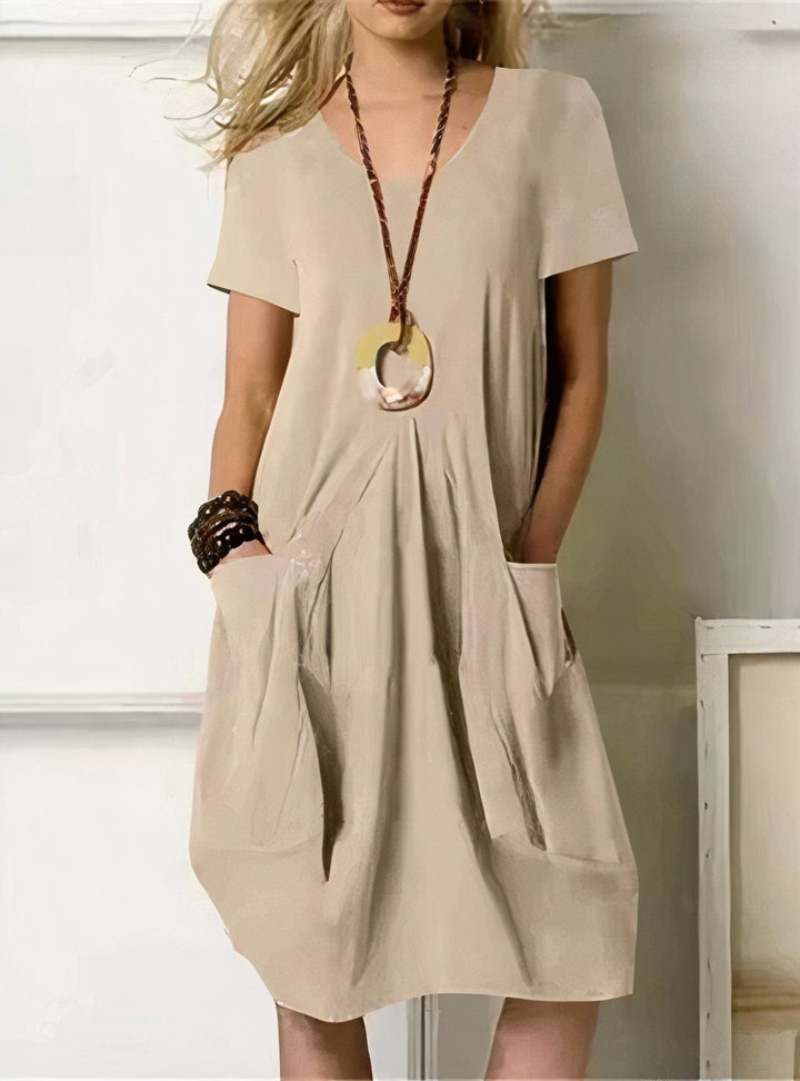Kwani – Easy Casual Pocket Midi Dress