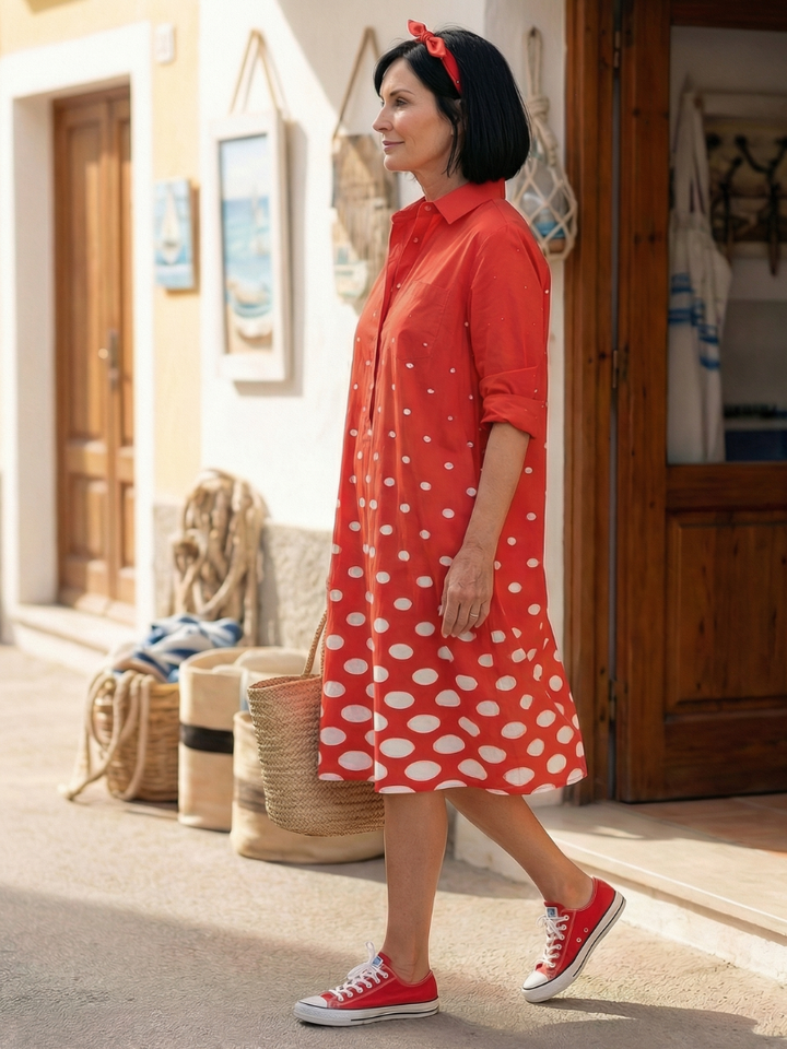 Zariah | Bright Day Dot Dress