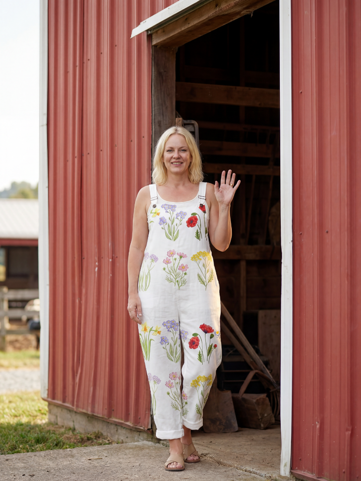 Margaret | Garden Strap Jumpsuit