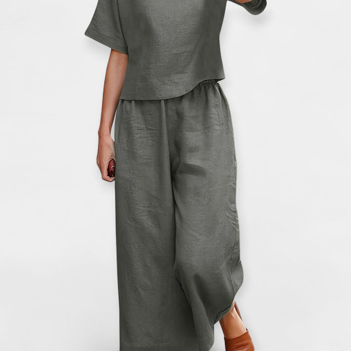 Seren | Breezy Short Sleeve Pantsuit