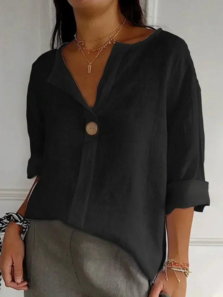 Idalia | Casual V-Neck Blouse