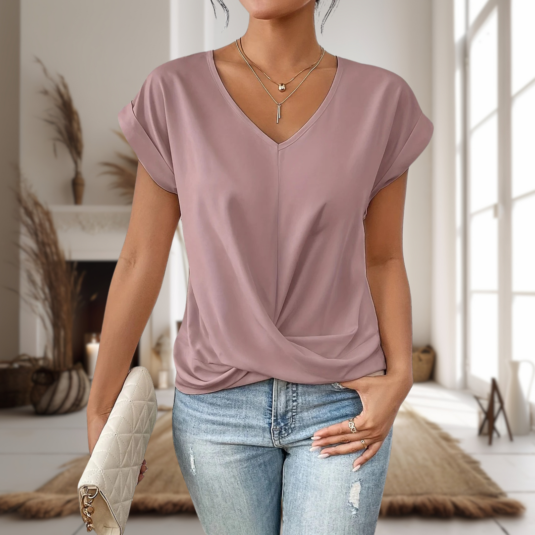 Zaira | Casual Sweetheart Neck T-Shirt