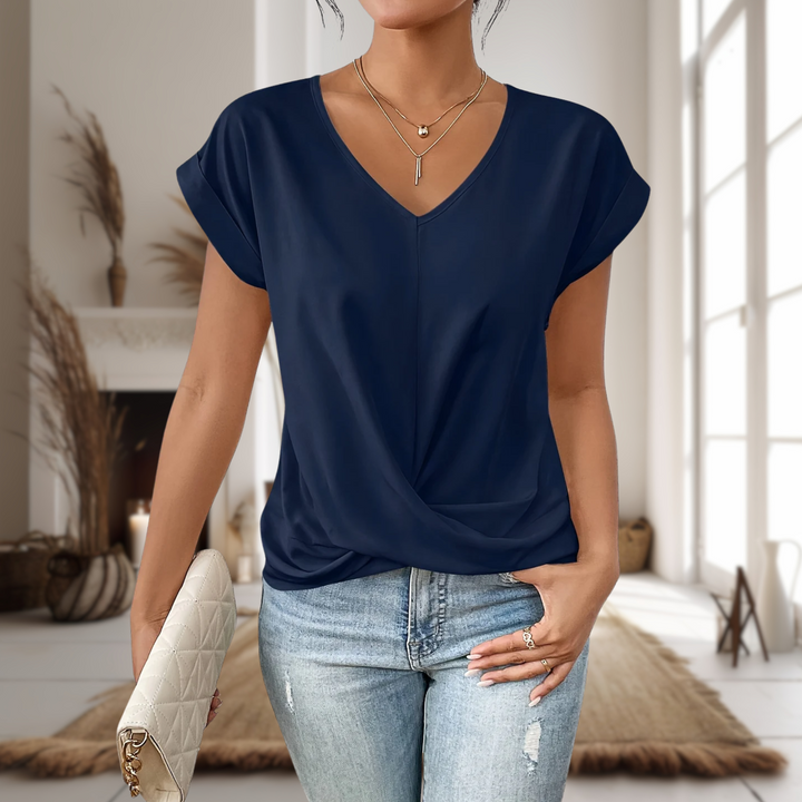 Zaira | Casual Sweetheart Neck T-Shirt
