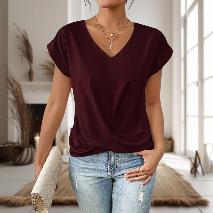 Zaira | Casual Sweetheart Neck T-Shirt