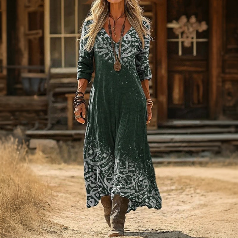 Laurie | Vintage-Inspired Long Sleeve Casual Dress