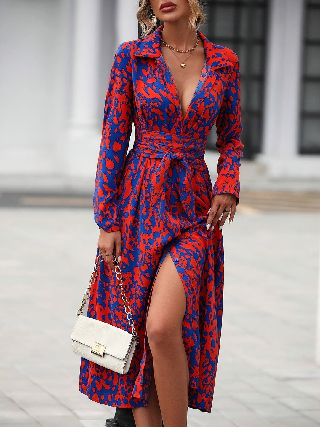 Remmy | Geometric Shirt Dress
