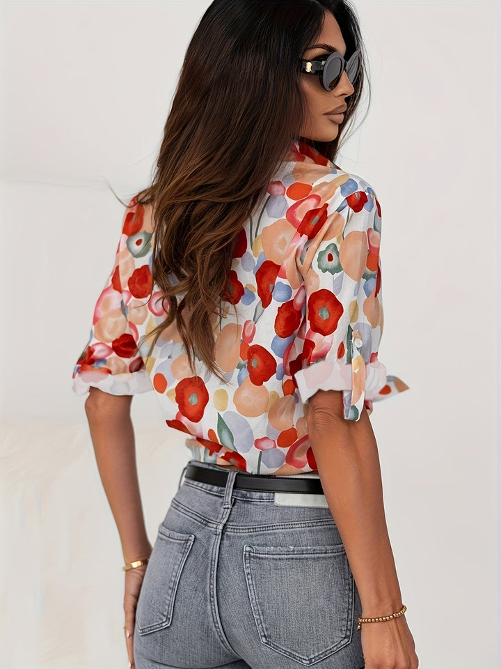 Zaria | Colorful Floral Blouse