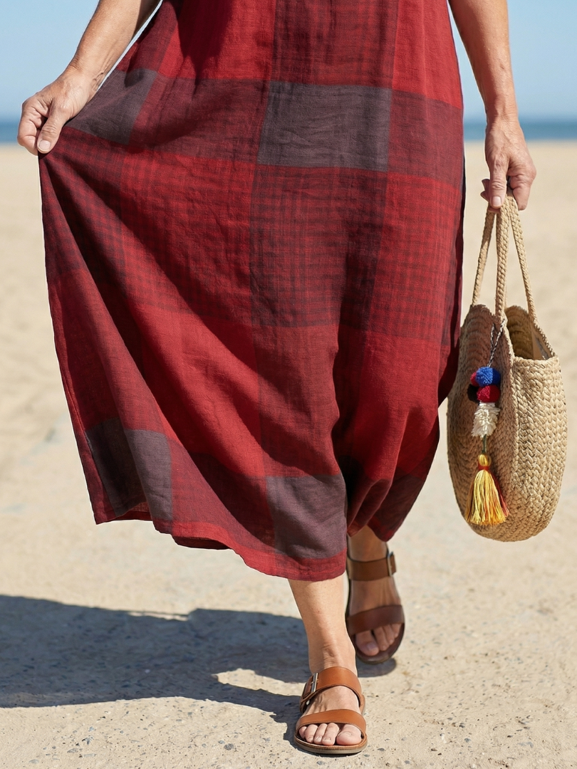Hadley | Relaxed Line Midi Dress