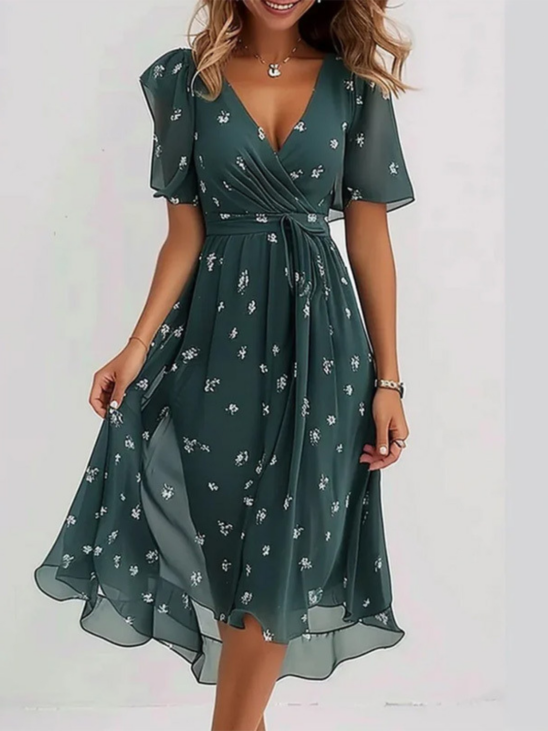 Georgina | Summer Dress with Belly Cover