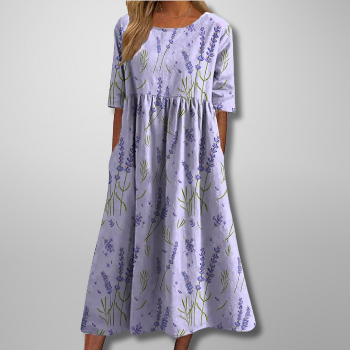 September | Relaxed Floral Midi Dress