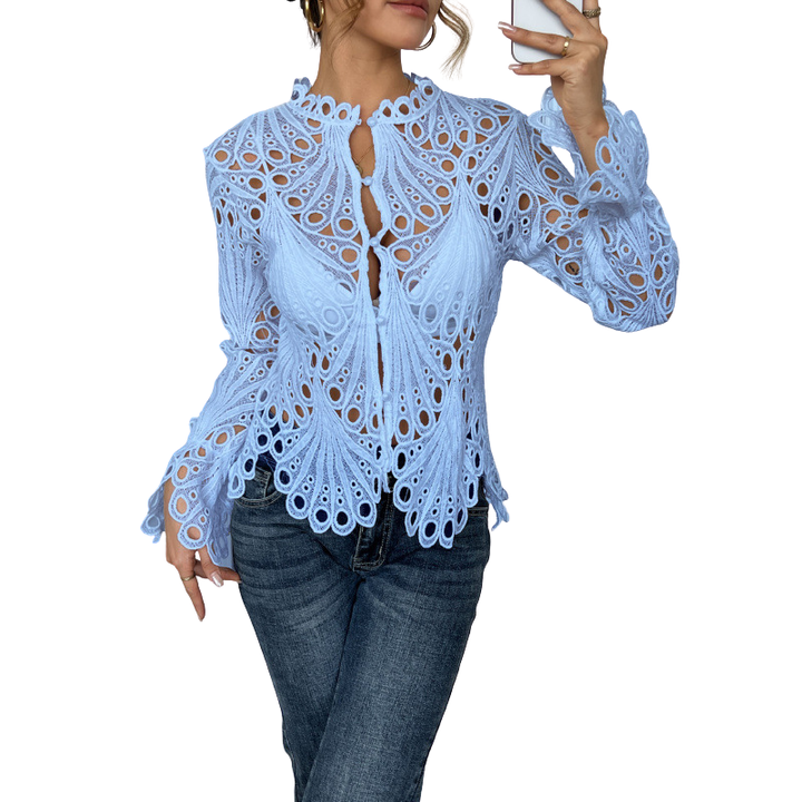 Thelma | Modern Hollow Detail Blouse