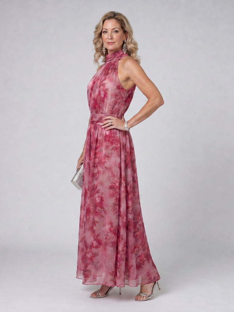 Nora | Soft Halter Neck Midi Dress