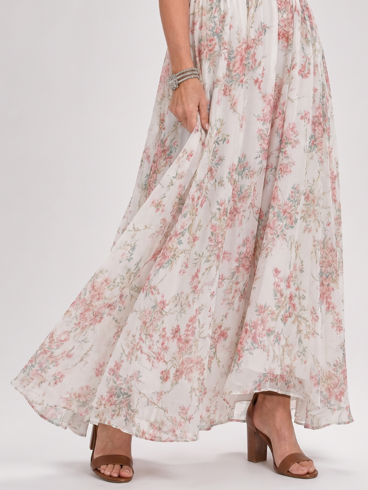 Lily | Floral Flowing Midi Dress