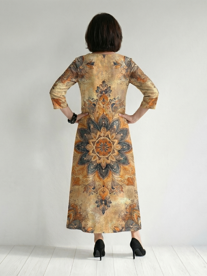 Nasrin | Gentle Floral Midi Dress