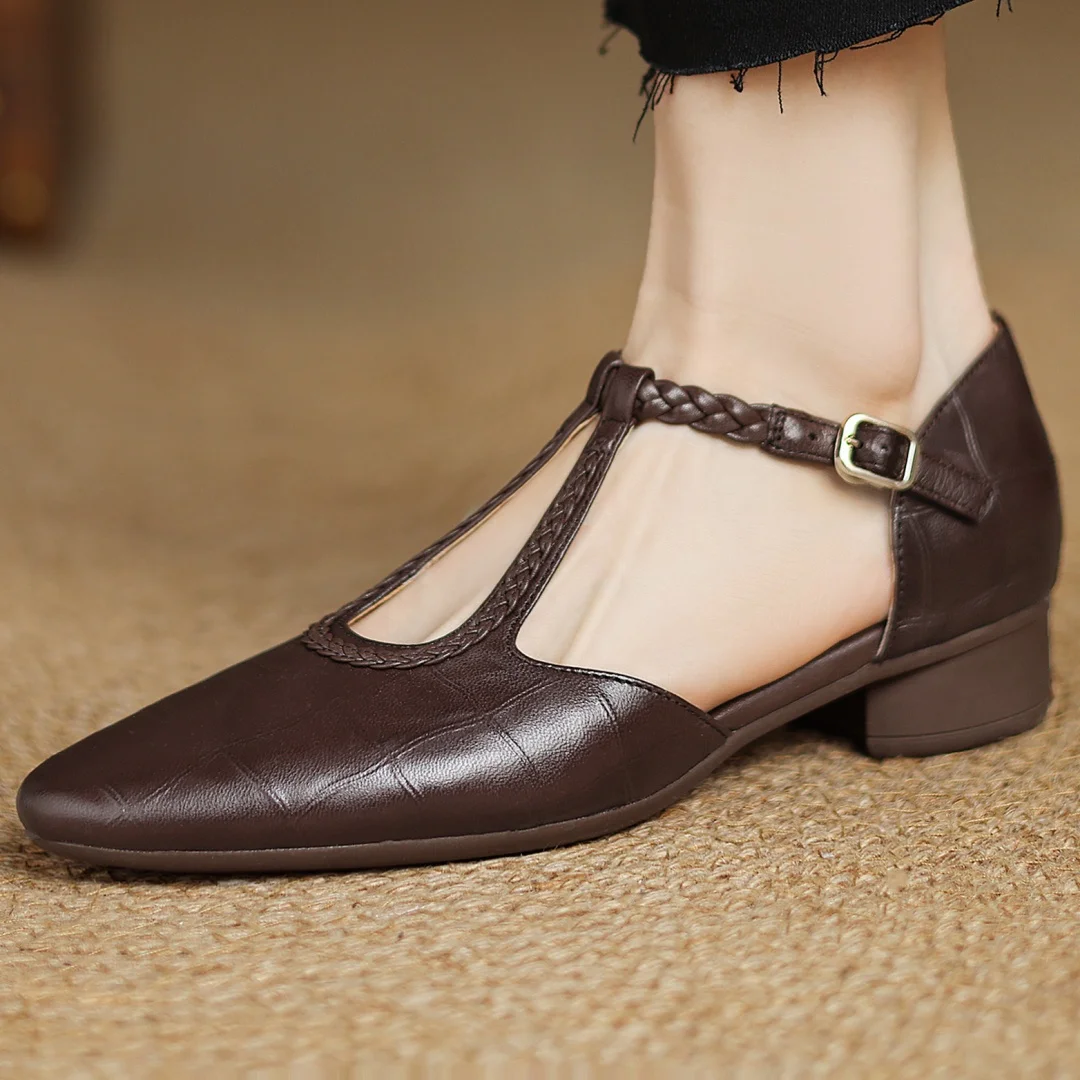 Henrietta | Leather Mary Janes
