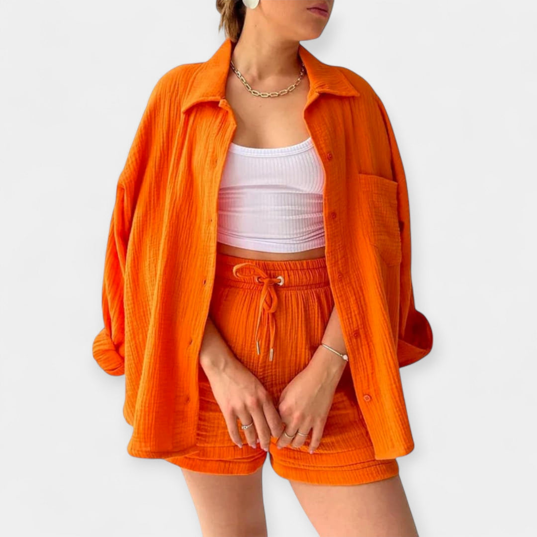 Promise | Color Summer Outfit - Top and Shorts
