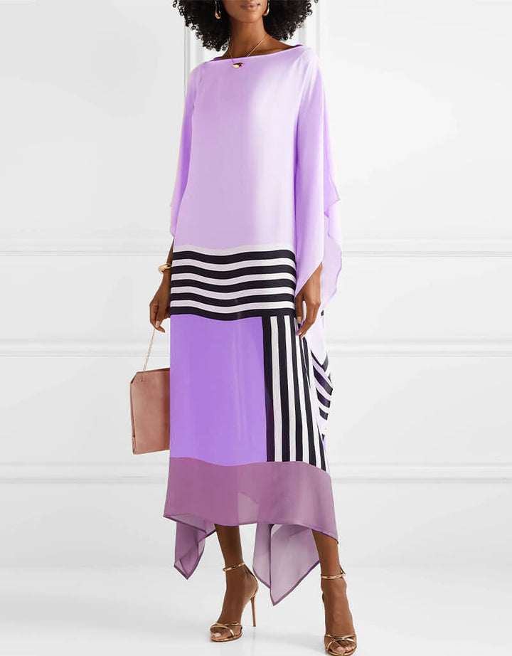 Regan | Pink Candy Stripe Kaftan