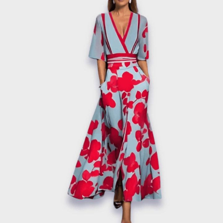 Marlee | Elegant Floral a-Line Dress
