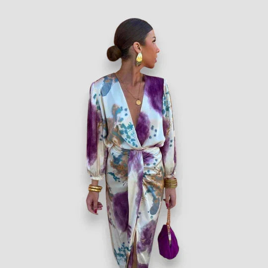 Mila | Elegant V-Neck Dress