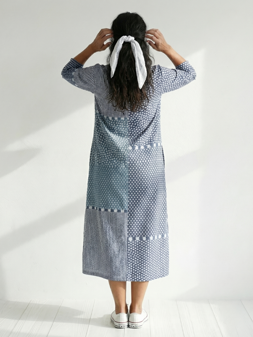 Bayla | Fit Patchwork Midi Dress