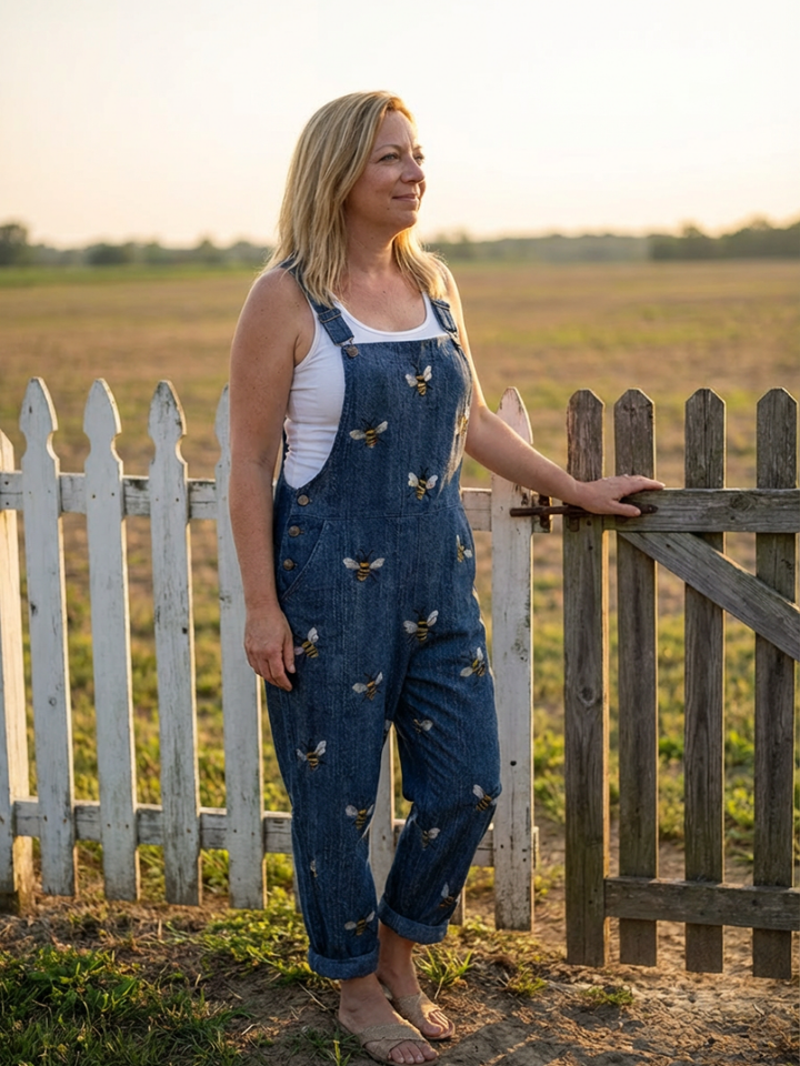Lilian | Bee Strap Jumpsuit
