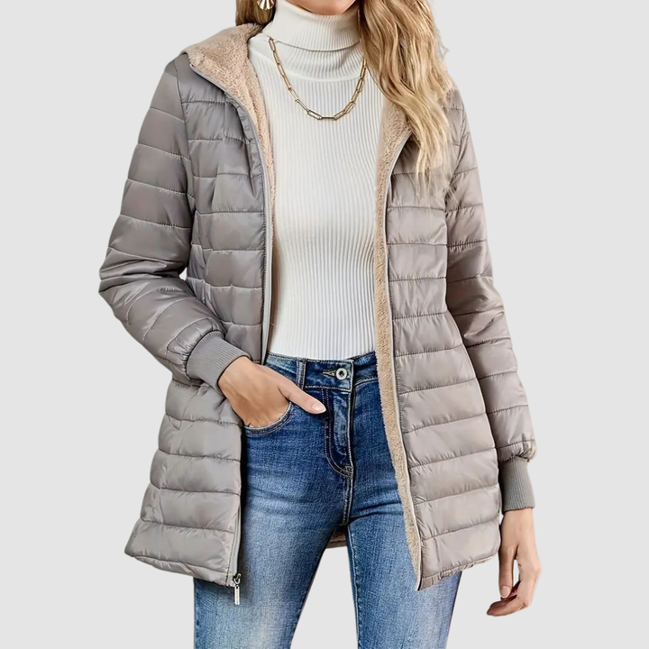 Alvina – Fleece-Lined Quilted Puffer Coat