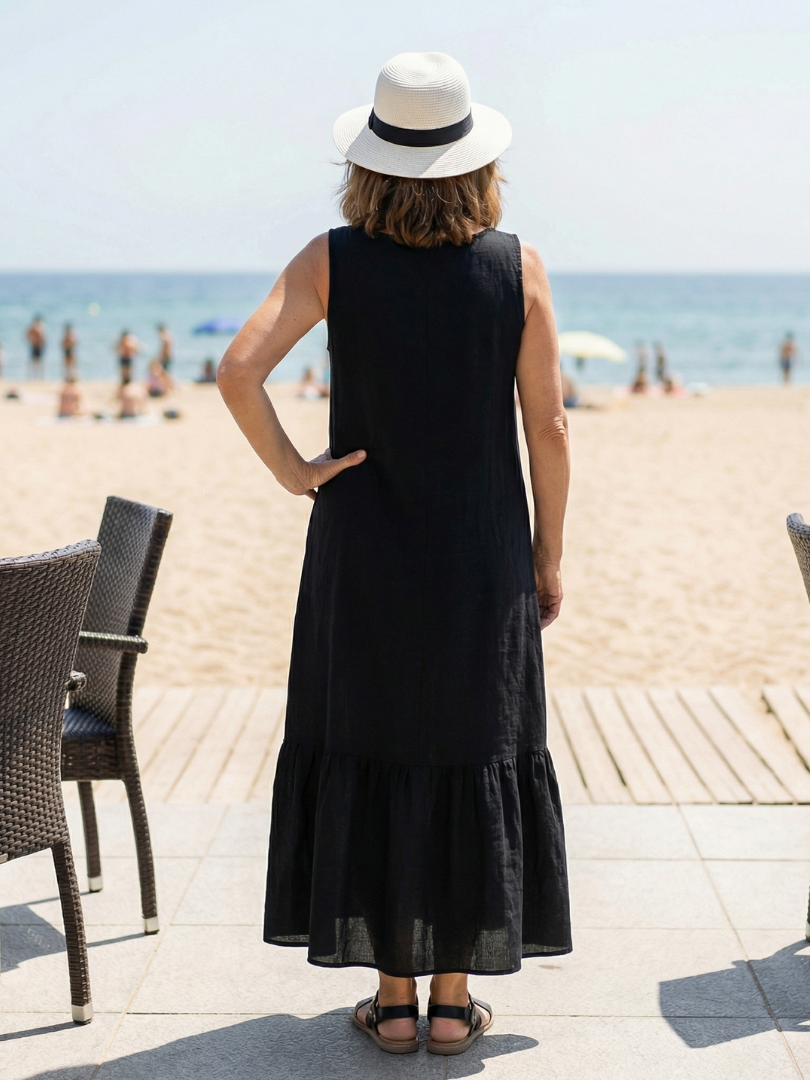Janie | Easy Drape Midi Dress
