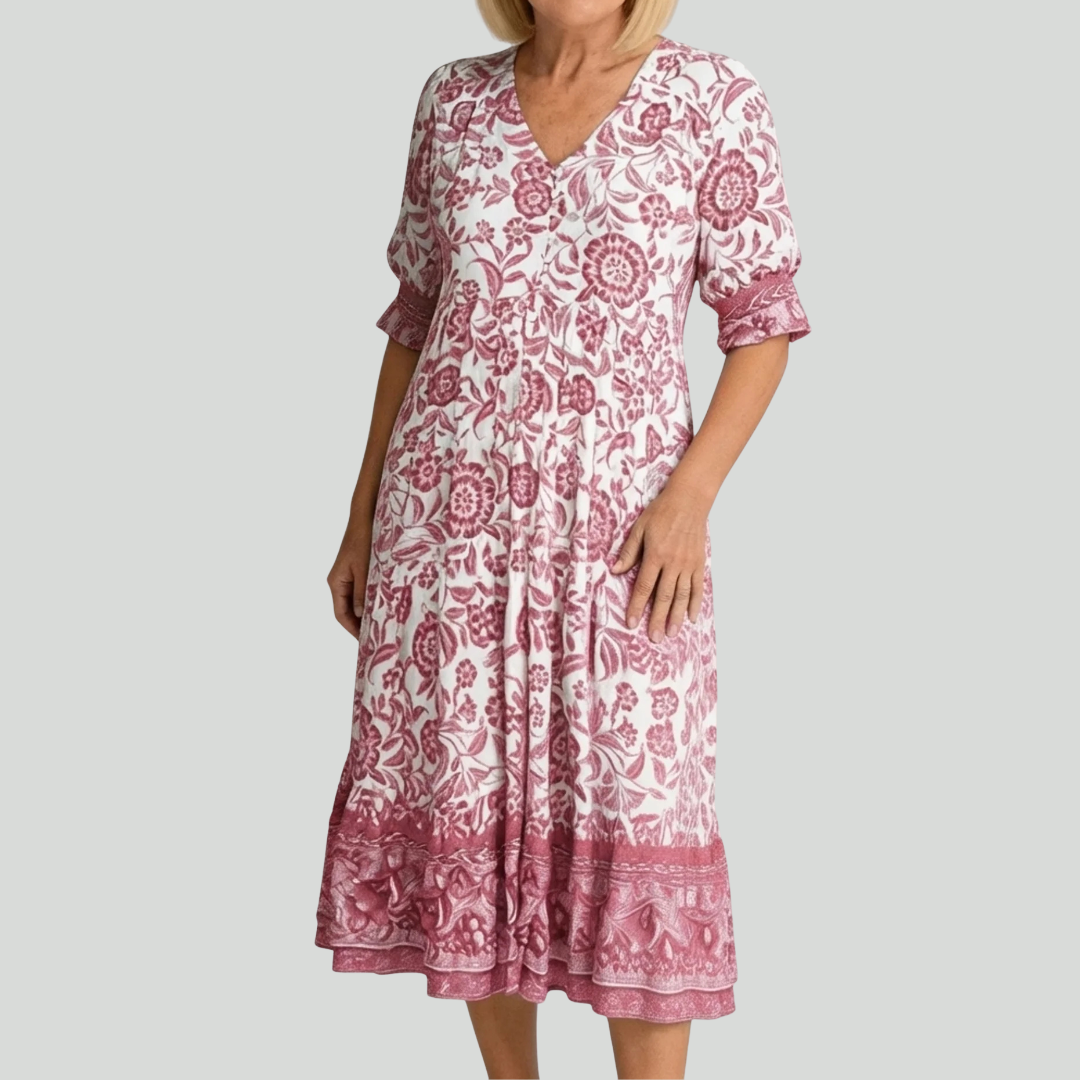 Birch | Graceful V-Neck Floral