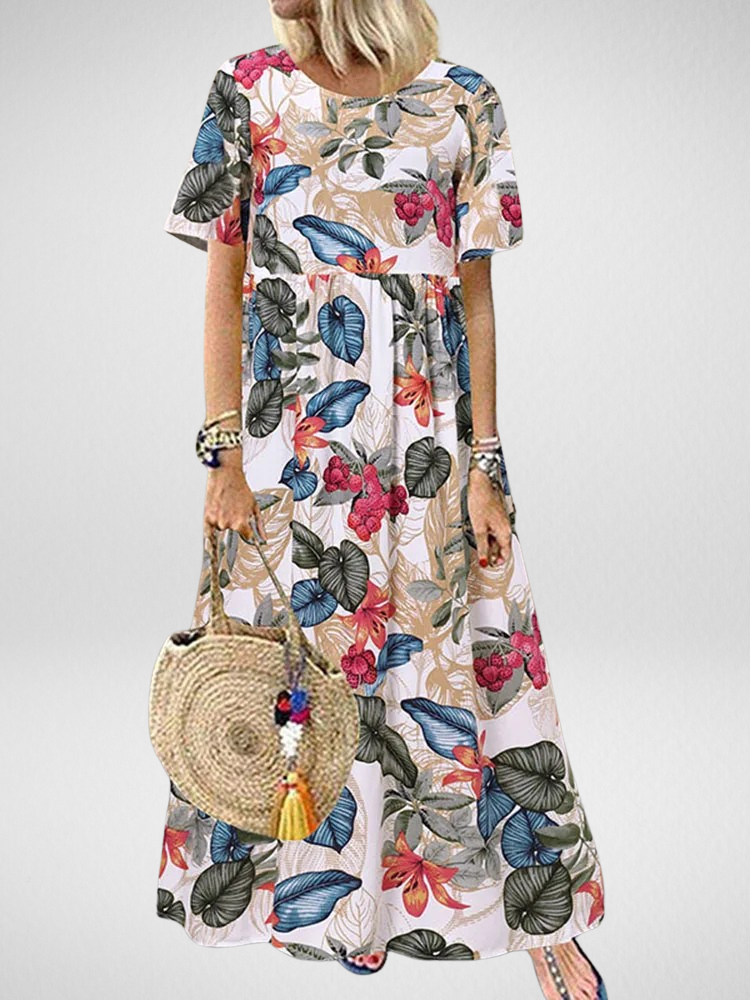 Saira | Boho Floral Maxi Dress