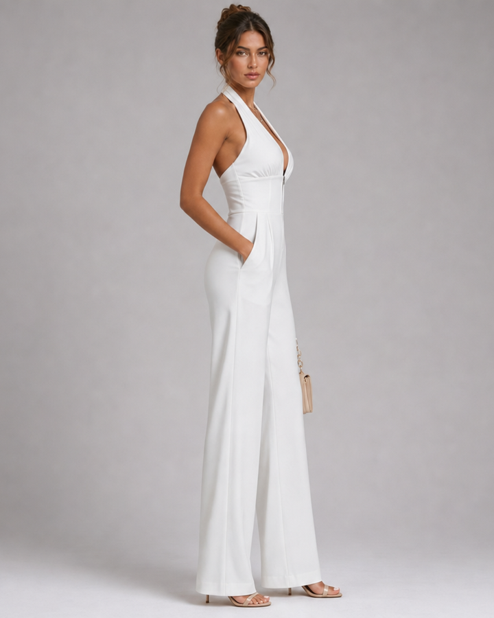 Diana | Halter Neck Wide-Leg Jumpsuit