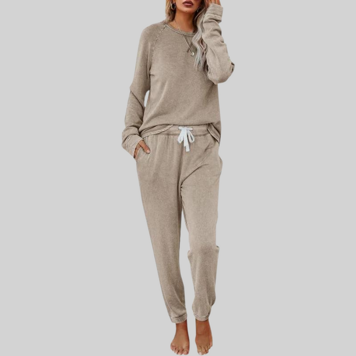 Tyne | Casual Long Sleeve and Sweatpants Set