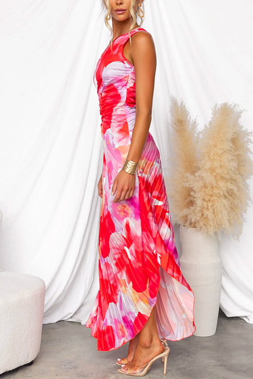 Solenne | Vibrant Tropical Evening Dress