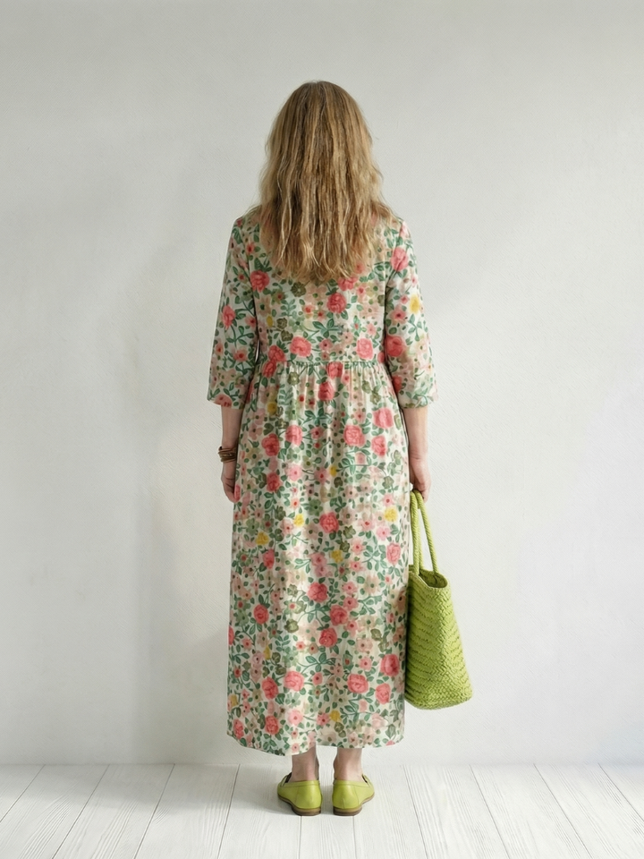 Danni | Scatter Flower Midi Dress