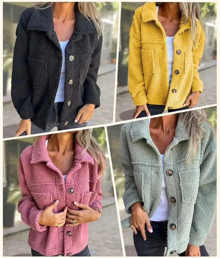 Cynthia – Cozy Teddy Fleece Jacket