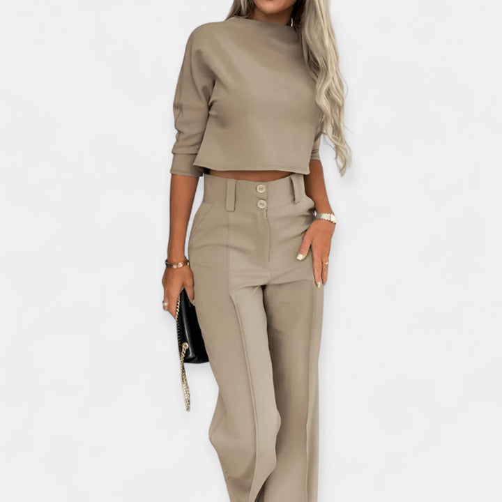 Lila | Coordinated Crop Top and Pants Set