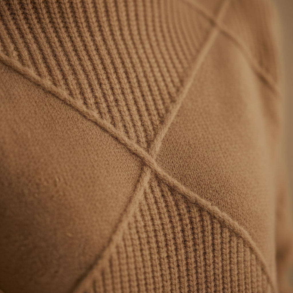 Janelle – Diamond Knit Mock Neck Sweater