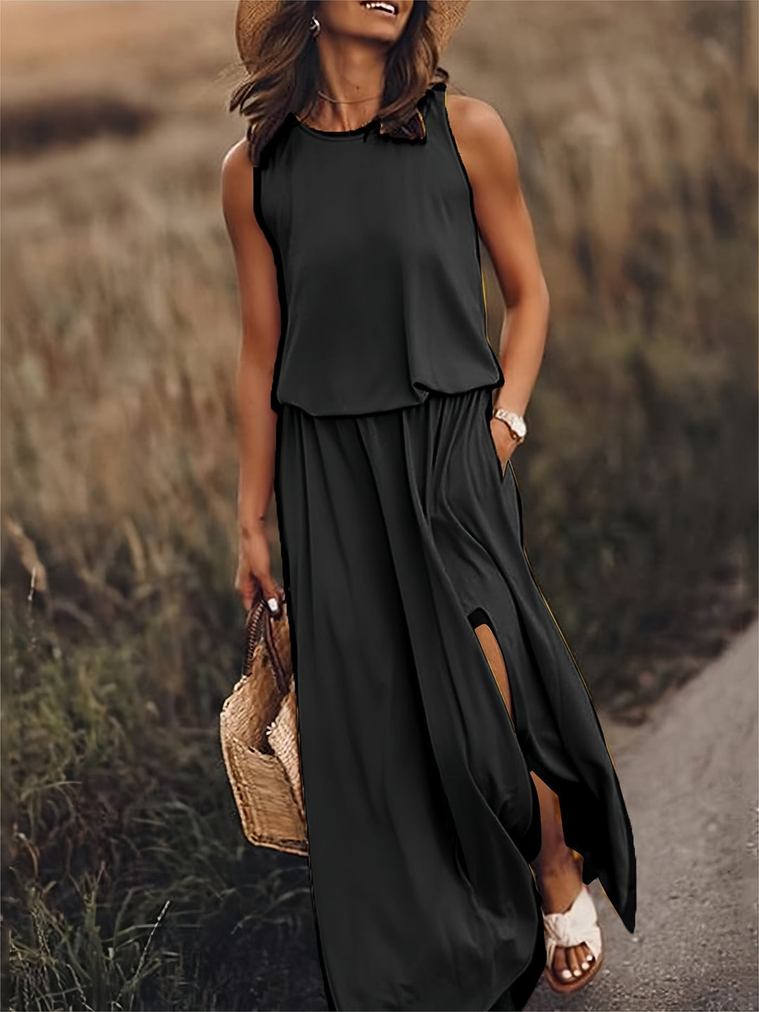 Camille | Sleeveless Maxi Gown