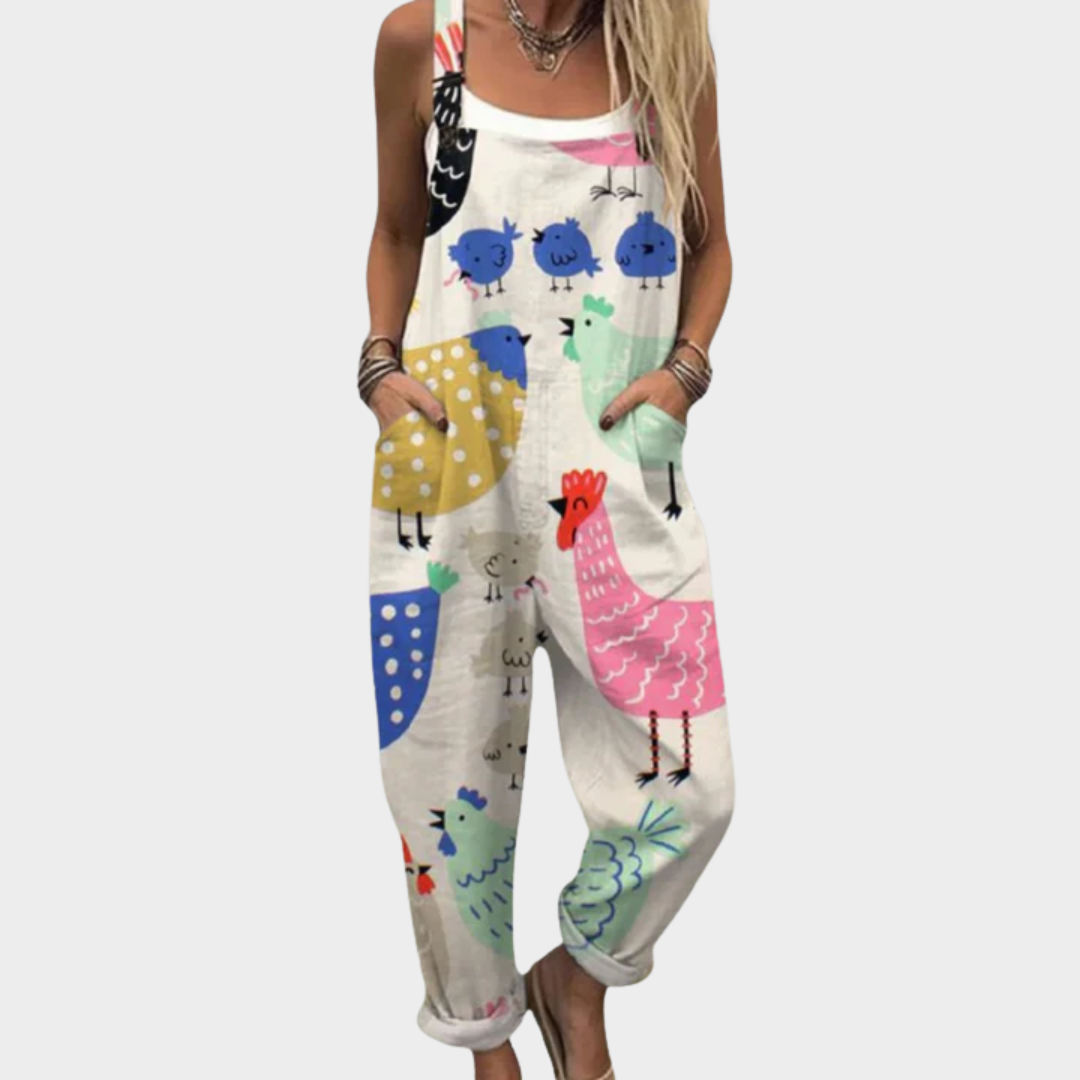 Chloe | Artisan Print Overalls