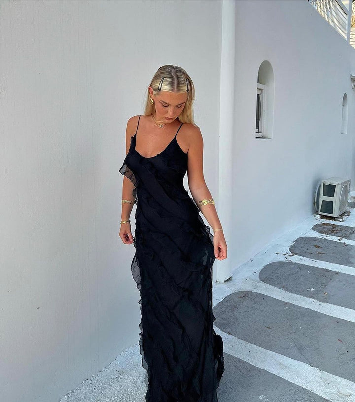Emer | Ruffled Maxi Dress
