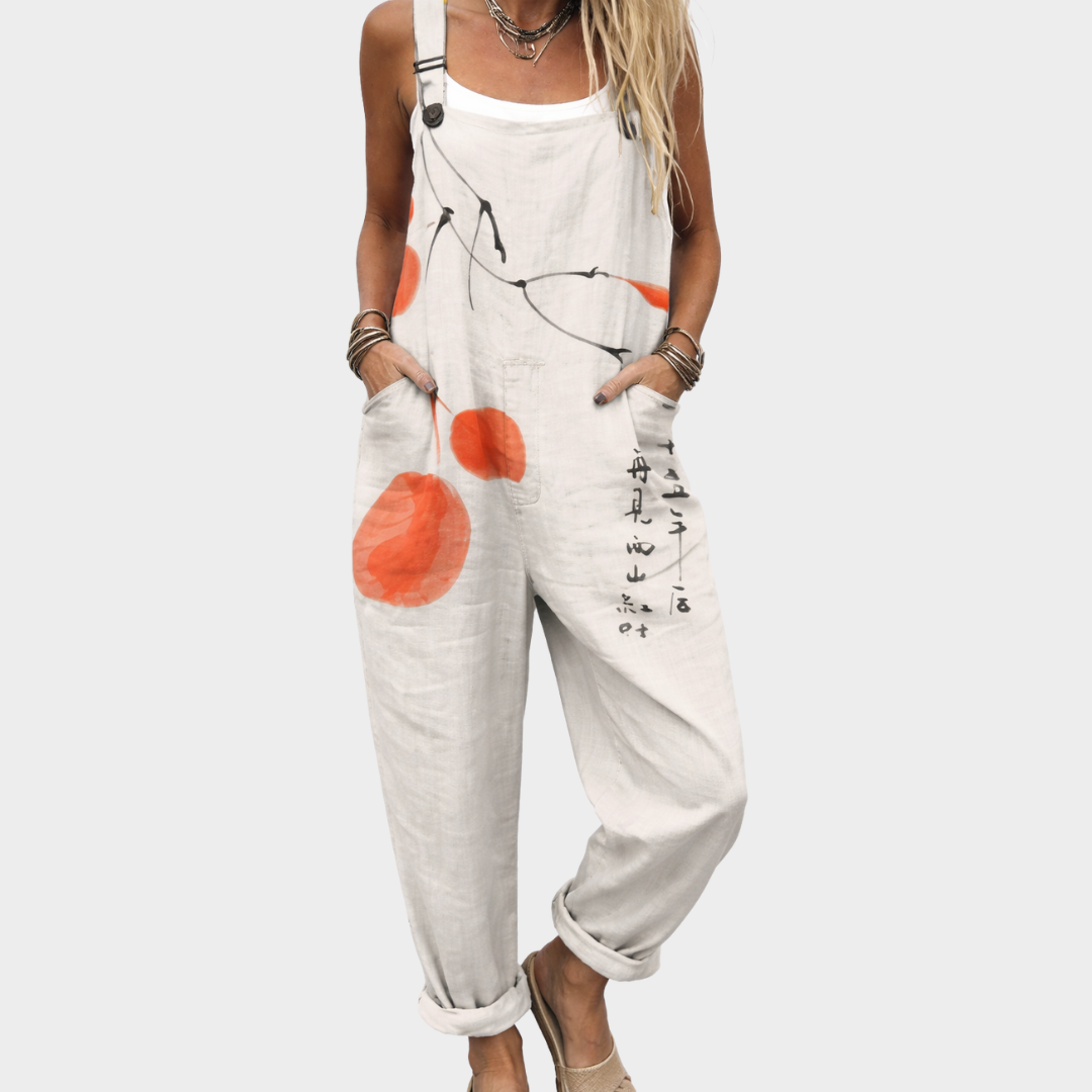 Zoe | Warm Gray Overalls