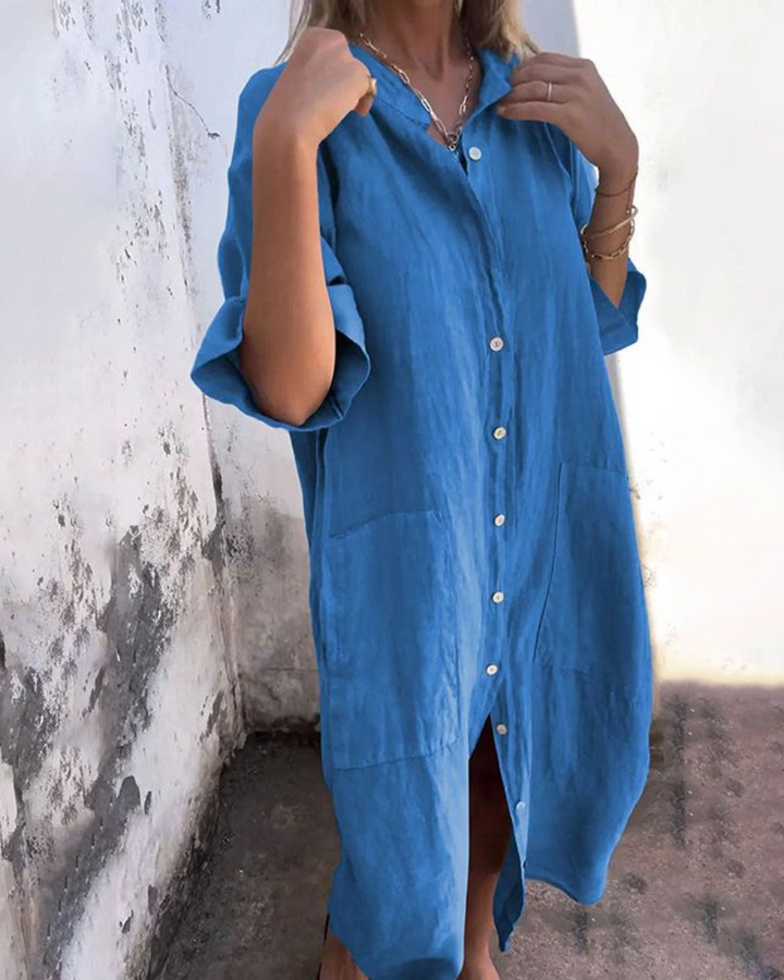 Iris | Boho Shirt Dress
